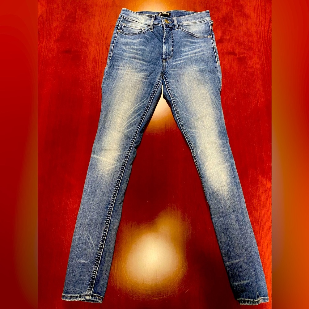 Express Denim Perfect Legging High- Rise Skinny 4 Jeans